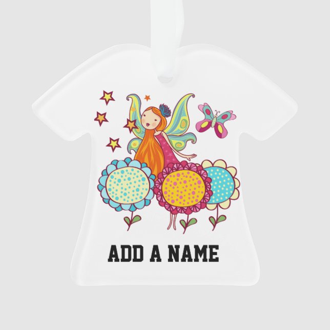 Garten-Fee mit Blumen Ornament (Vorderseite)