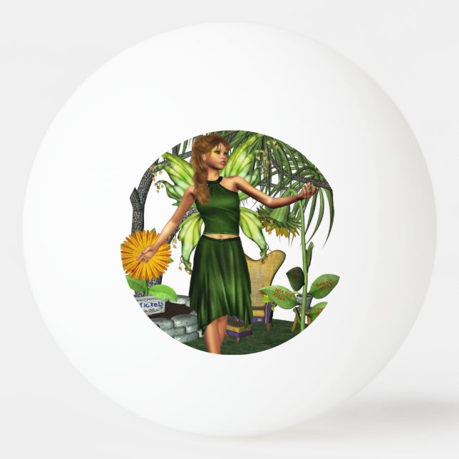 Garten-Fee Tischtennisball (Vorderseite)