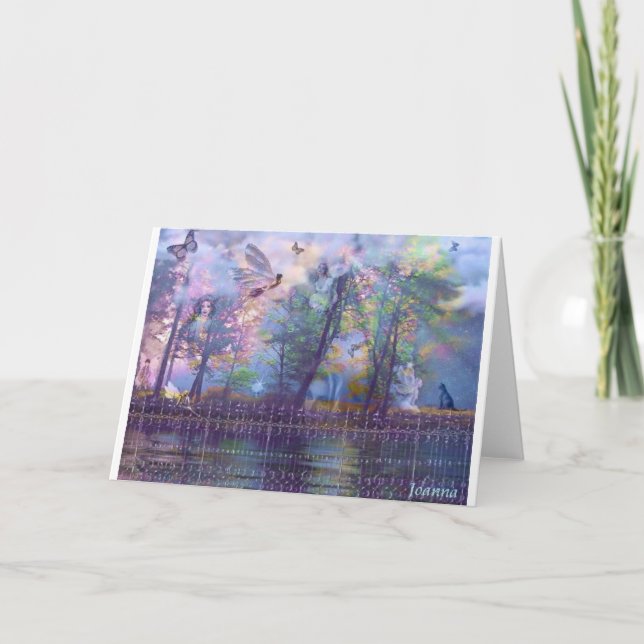 Garten-Feen Notecards Karte (Vorderseite)