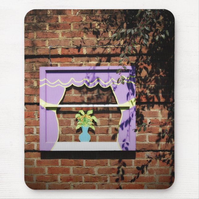 Garten-Fenster Mousepad (Vorne)