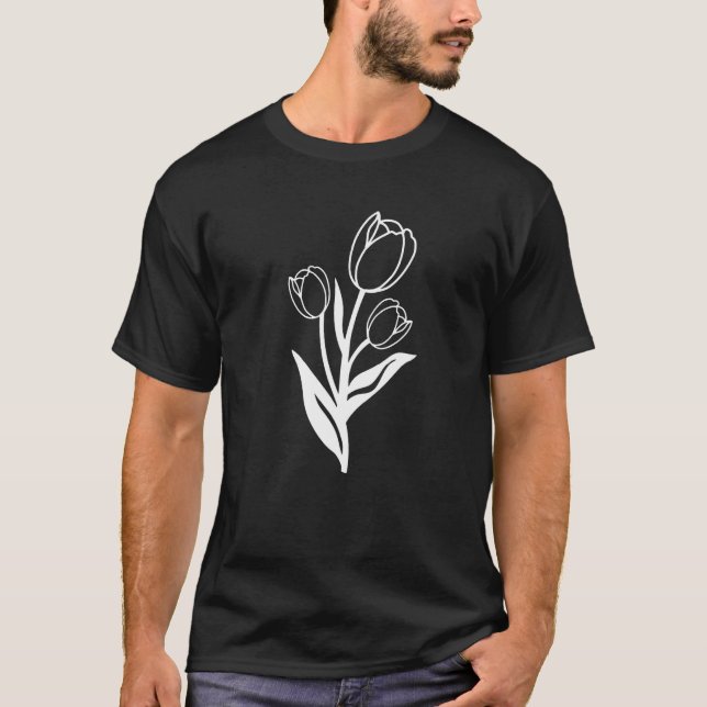 Garten Gärtner Tulpe Gärtnerei T-Shirt (Vorderseite)