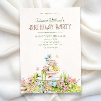Garten Geburtstag Einladung