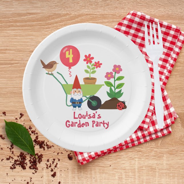 Garten-Geburtstag Pappteller (Von Creator hochgeladen)