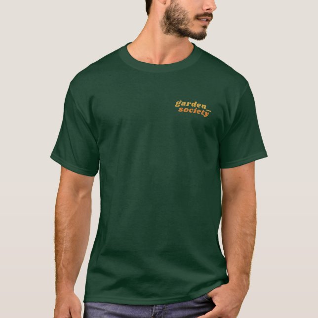Garten Gesellschaft- Grunge-Logo T-Shirt (Vorderseite)