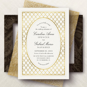 Garten Gitter Südliche Hochzeit Folieneinladung