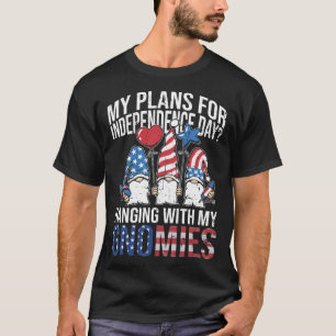 Garten-Gnom 4. Juli Unabhängigkeitstag Gnom Ga T-Shirt