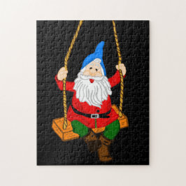 Garten-Gnome auf dem Swing Puzzle