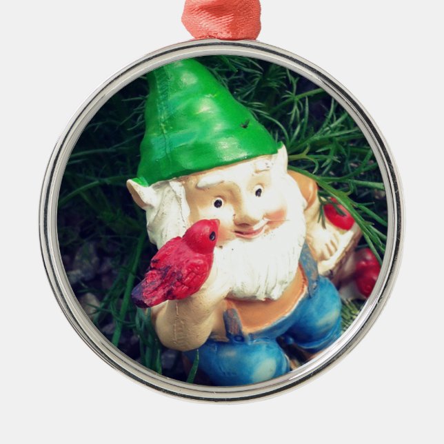 Garten-Gnome in meinem Kammern#inmygarden Ornament Aus Metall (Vorne)