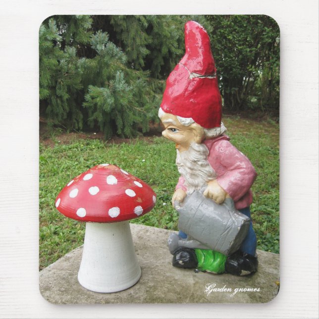 Garten Gnomes Mousepad (Vorne)