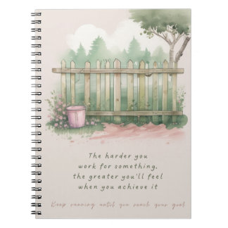Garten Goals Spiral Foto Notebook Notizblock