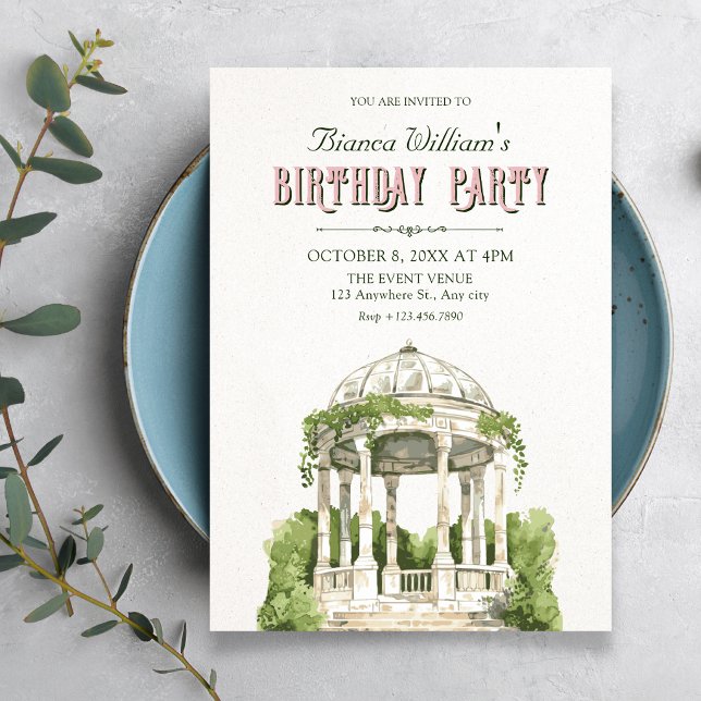 Garten Grün Geburtstag Einladung (Von Creator hochgeladen)