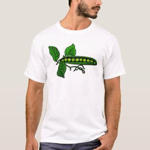 Garten-grüne Erbsenhülsen T-Shirt