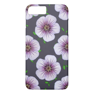 Garten-hellblaue Pelargonie-Blume auf irgendeiner Case-Mate iPhone Hülle