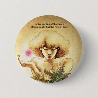 Garten-Herz Button