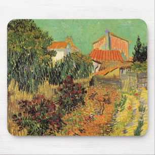 Garten Hinter einem Haus von Vincent van Gogh Mousepad