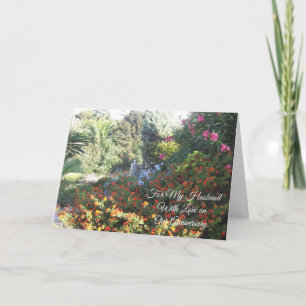 Garten Hochzeitstag Ehemann Personalisiert Karte