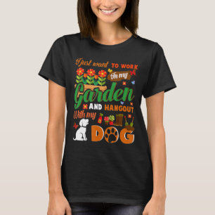 Garten Hund Lover Gardener Garten Lover Pet Plan T-Shirt
