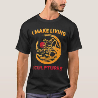 Garten - I Make Living Skulpturen - Friede - Garte T-Shirt