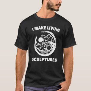 Garten Ich mache lebende Skulpturen Friedensgärtne T-Shirt