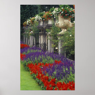 Garten im Schloss Mirabell, Salzburg, Österreich Poster