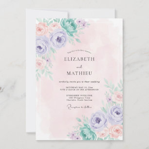 Garten Immergrün Celadon Pfingstrose Hochzeit Einladung