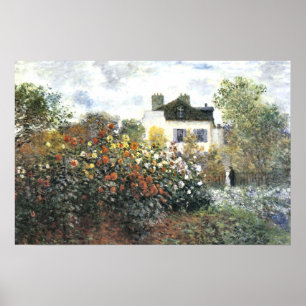 Garten in Argenteuil, Monet, Kunstposter Poster