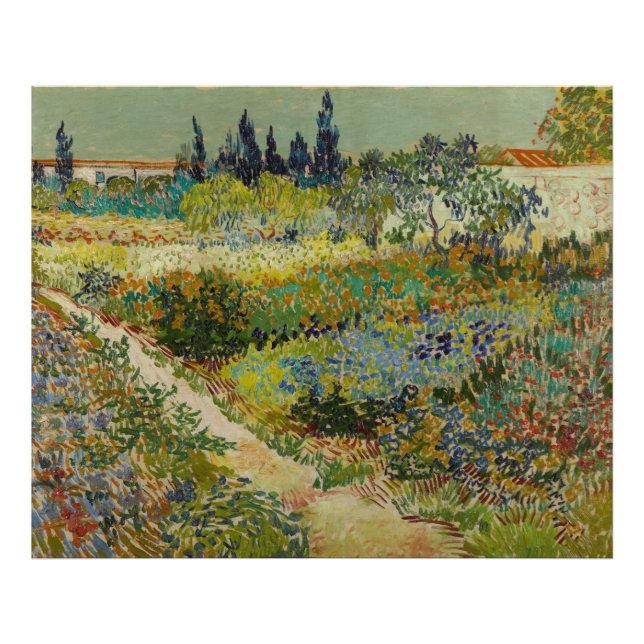 Garten in Arles, 1888 Fotodruck (Vorne)