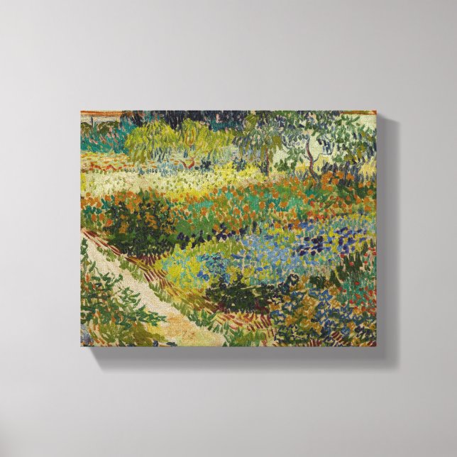 Garten in Arles - Vincent Van Gogh Leinwanddruck (Vorderseite)
