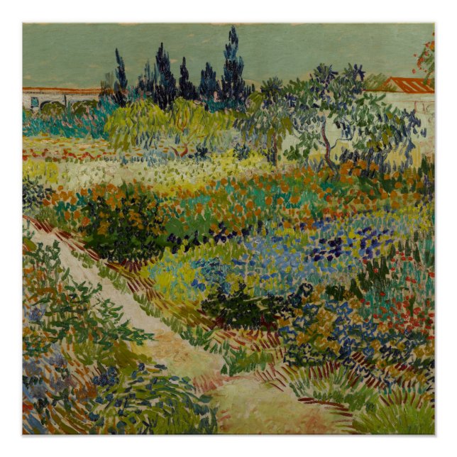 Garten in Arles - Vincent Van Gogh Poster (Vorderseite)