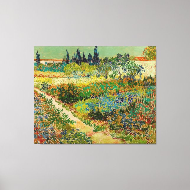 Garten in Arles von Vincent Van Gogh (1888) Leinwanddruck (Vorderseite)