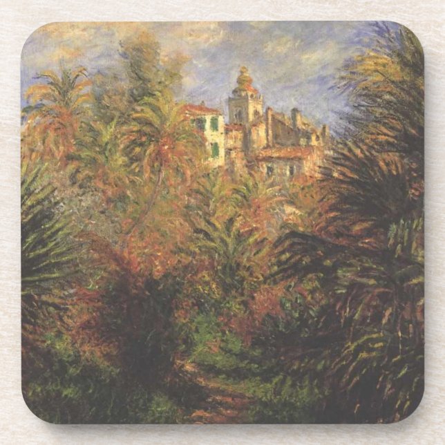 Garten in Bordighera - Claude Monet - c1900 Getränkeuntersetzer (Vorderseite)