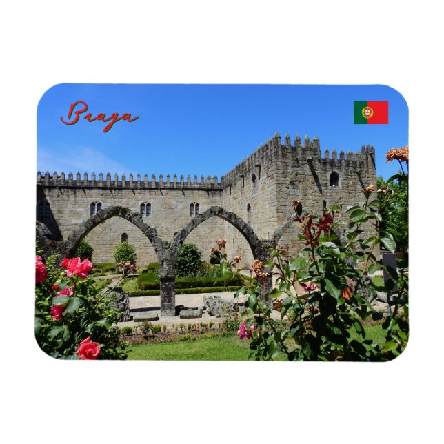 Garten in Braga, Portugal Magnet (Horizontal)