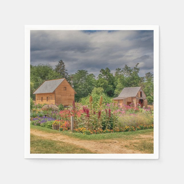 Garten in den Adirondacks Serviette (Vorderseite)