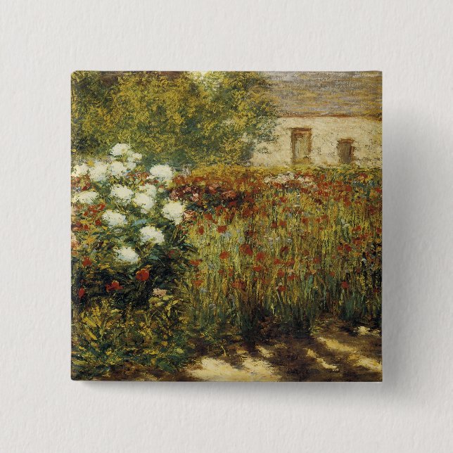 Garten in Giverny Button (Vorderseite)