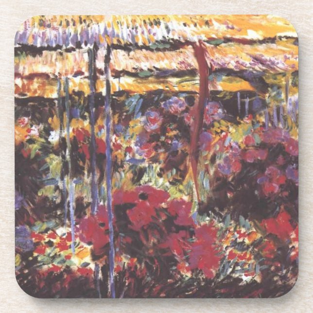 Garten in Giverny - Claude Monet - c1900 Getränkeuntersetzer (Vorderseite)