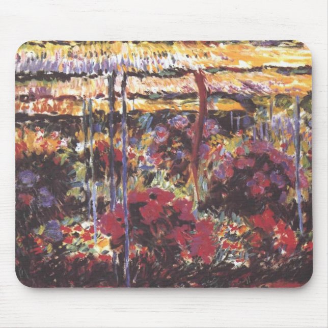 Garten in Giverny - Claude Monet - c1900 Mousepad (Vorne)