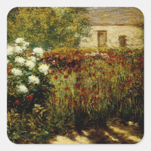Garten in Giverny Quadratischer Aufkleber