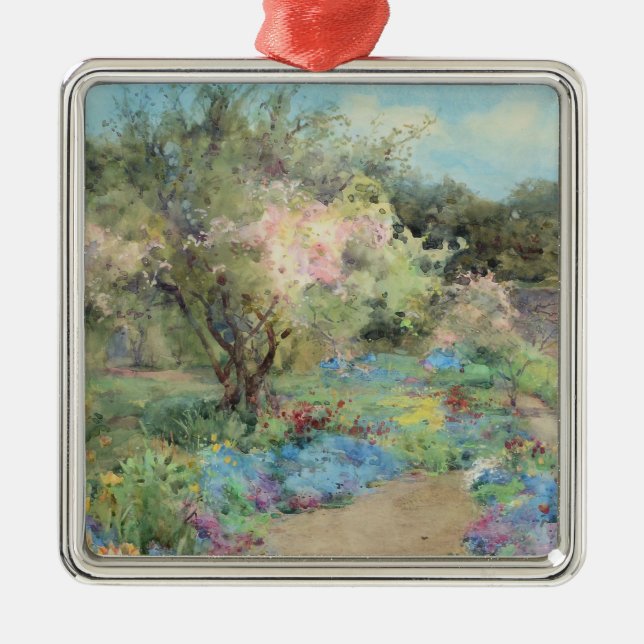 Garten in Kilmurry (von Mildred Anne Butler) Ornament Aus Metall (Vorne)