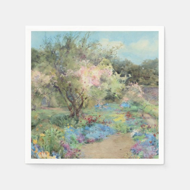 Garten in Kilmurry (von Mildred Anne Butler) Serviette (Vorderseite)