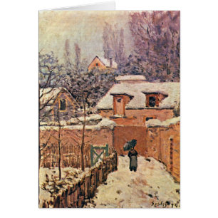 Garten in Louveciennes, Winter durch Alfred Sisley