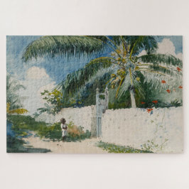 Garten in Nassau (Hauptstadt der Bahamas) Puzzle