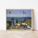 Garten in Sainte-Adresse | Claude Monet Poster<br><div class="desc">Garden bei Sainte-Adresse oder Jardin à Sainte-Adresse (1867) von Claude Monet,  einem französischen Impressionisten. Das Bild zeigt eine sonnige Szene zeitgenössischer Freizeit im Badeort Sainte-Adresse von Monet. Verwenden Sie die Entwurfstools,  um einen benutzerdefinierten Text hinzuzufügen oder das Bild zu personalisieren.</div>