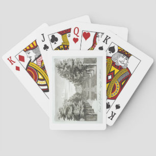 Gärten in Tshehar-Bagh, Isfahan, aus den Voyages d Spielkarten