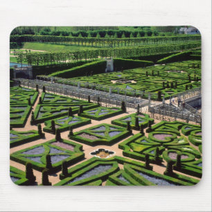 Garten in Villandry Chateau, Indre-et-Loire, Mousepad