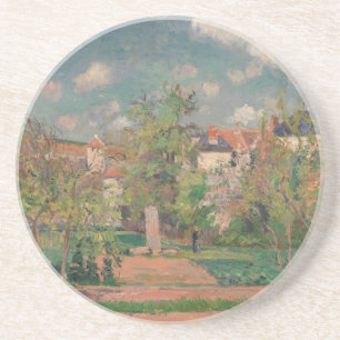 Garten in vollem Sonnenlicht, Camille PIssarro, 18 Getränkeuntersetzer