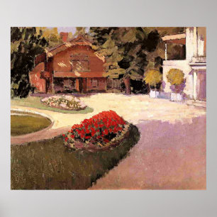 Garten in Yerres, feine Kunstmalerei, Poster