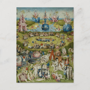 Garten irdischer Freuden, 1490-1500 Postkarte