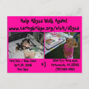 Garten/Kuchen Postkarte