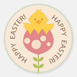 Garten-Küken-Aufkleber R2 Runder Aufkleber