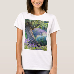 Garten landschaftlich mit Blume, Frankreich T-Shirt